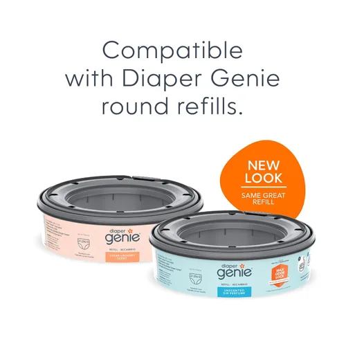 Vista 9 de Juego de regalo para registro Diaper Genie Incluye cubeta completa para pañales Diaper Genie, 8 bolsas de recambio, 1 filtro de carbón Kit