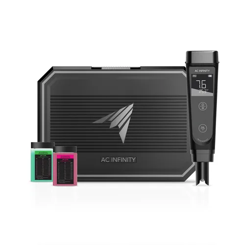 Vista 8 de AC Infinity Kit de Medidor Hidropónico PRO, Lápiz Digital de pH de Alta Precisión con Precisión de pH ±0.01 y Sonda Intercambiable, Medidor Todo