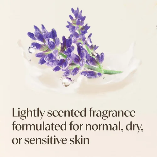Vista 5 de Aveeno Gel de baño para aliviar el estrés para mujeres, aroma a lavanda calmante y avena prebiótica, limpiador para pieles secas sensibles, sin