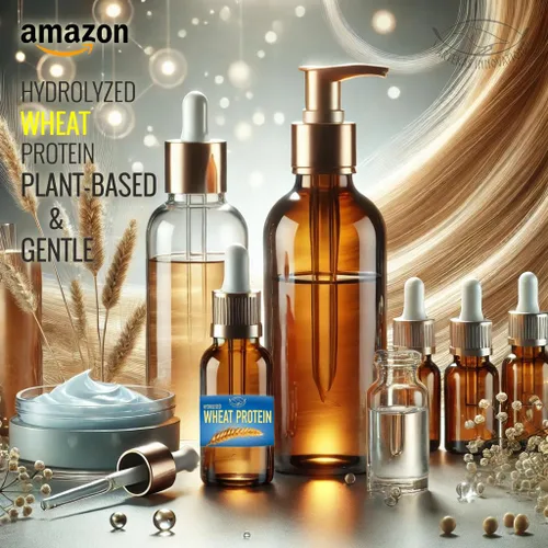 Vista 4 de PROTEÍNA DE TRIGO HIDROLIZADA - Líquido - para cabello casero, piel, gel de baño, champús, acondicionadores - 1.76 Oz Para el cabello