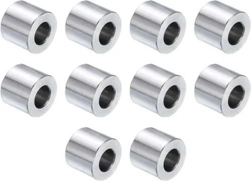 Vista 101 de uxcell 10 piezas de espaciador de acero inoxidable de 3/8" de diámetro interno x 3/4" de diámetro exterior x 1" de longitud, espaciador de rosca