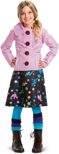 Vista 6 de Disguise Disfraz de Luna Lovegood para niños, abrigo y leggings oficial de lujo de Luna de Harry Potter, talla chica (4-6x)