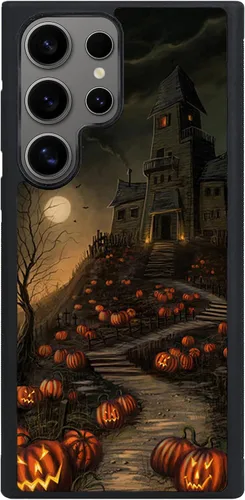 Vista 27 de Funda para Samsung Galaxy S20 5G - Funda de teléfono con patrón de casa embrujada de Halloween - Funda de TPU con protección de absorción de impactos
