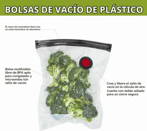 Vista 4 de Zwilling Fresh & Save. Juego de bolsas selladoras al vacío para alimentos.
