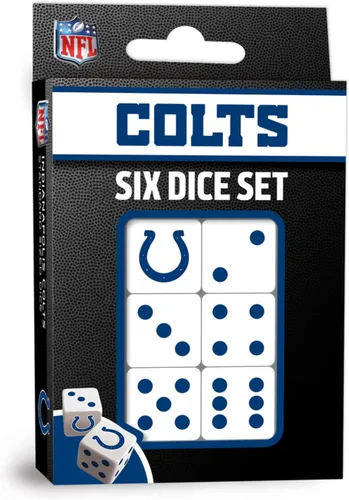 Vista 16 de MasterPieces Game Day - NFL Baltimore Ravens - Juego de 6 dados con logotipo del equipo, tamaño estándar D6