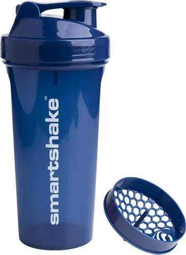 Vista 8 de Smartshake O2GO ONE - Botella mezcladora de proteínas de plástico de 27.1 fl oz, 27 onzas, tapa de rosca a prueba de fugas, sin BPA, unisex