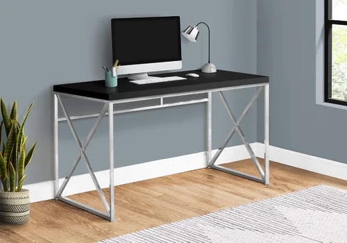 Vista 6 de Monarch Specialties, Madera, Blanco Blanco brillante/metal cromado