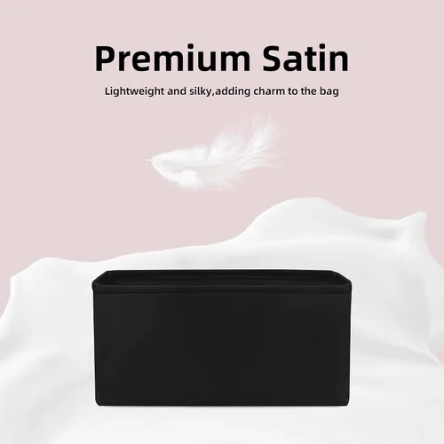 Vista 5 de DGAZ Organizador de bolso personalizado o inserto de almohada para Chanel 19 bolsos, organizador de bolsas suave y sedoso, bolso de lujo y moldeador