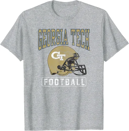 Vista 7 de Georgia Tech Yellow Jackets - Camiseta con casco de fútbol, Negro