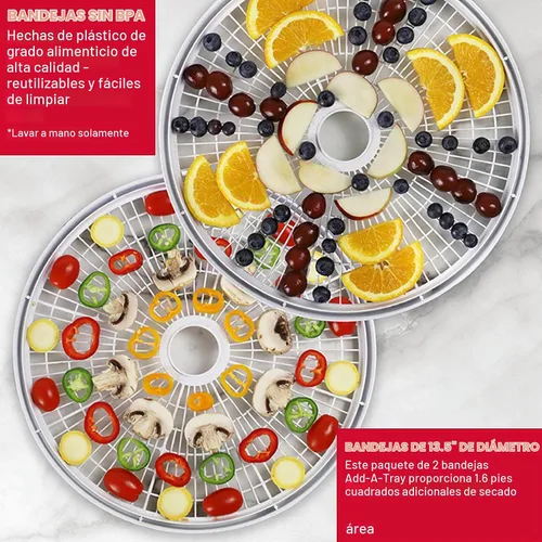 Vista 4 de NESCO LT-2SG Plástico 13 1/2" Add-A-Bandejas, accesorio, Gris