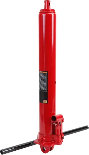 Vista 7 de Big RED AQD3TR Gato Hidráulico de Ariete Largo de 3 Toneladas Cilindro de Grúa de Motor de Servicio Pesado con Base de Horquilla y Bomba de Pistón