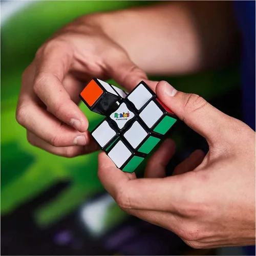 Vista 3 de RUBIK'S, SPIN MASTER Rubik's 3x1 Edge Original Cube Principiante Profesional Color Cobination Puzzle Solución de Problemas Una Capa Adecuado