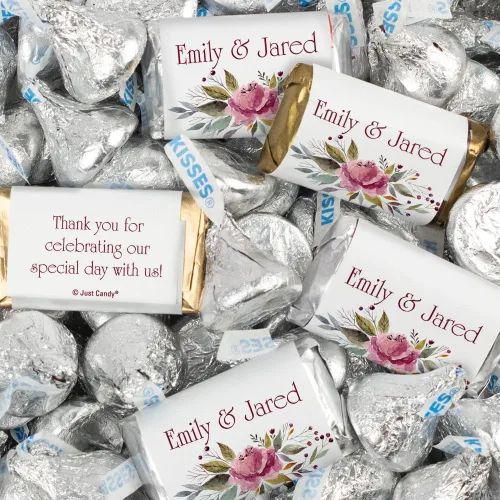 Vista 11 de 128 piezas de dulces de boda personalizados en miniatura y besos