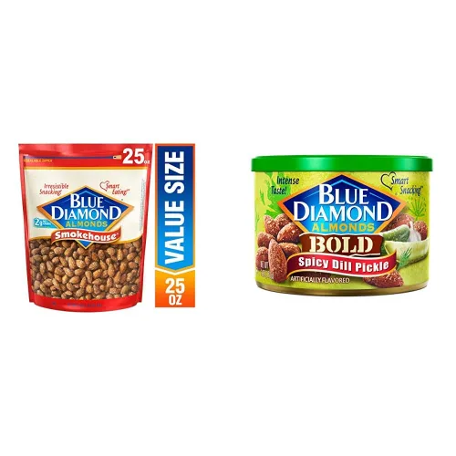 Vista 8 de Blue Diamond Almonds Paquete de nueces con sabor a vinagre Smokehouse y Salt 'N Vinagre