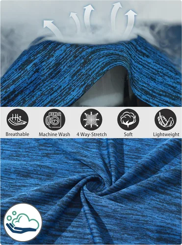 Vista 5 de TACVASEN Camiseta sin mangas para hombre, camiseta de entrenamiento muscular, de secado rápido, poliéster, entrenamiento de baloncesto