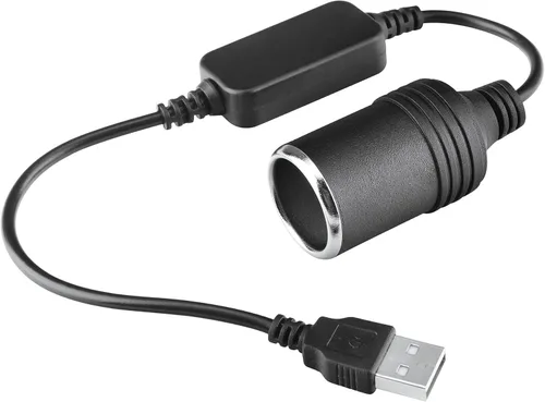 Vista 2 de Adaptador de enchufe USB A macho a encendedor de cigarrillos de 12 V para cámara de salpicadero, GPS, tiras de luz LED para automóvil y otros