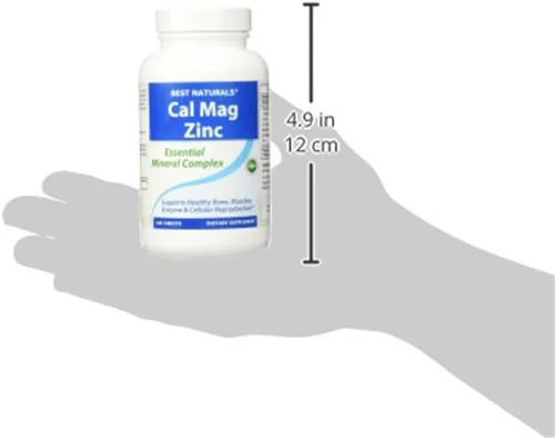 Vista 8 de Best Naturals - Complejo mineral esencial #1 CAL MAG ZINC - Fabricado en una instalación certificada GMP con sede en Estados Unidos y probado por
