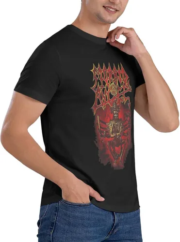 Vista 3 de Morbid Angel T Shirt Men's Summer Round Neck Trend Fashion Short Sleeve T Shirt Sports Fitness Cotton Shirt Tops
