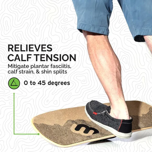 Vista 3 de Whirly Board - Tabla de equilibrio amplia para escritorio de pie - Tabla de equilibrio antifatiga para escritorios de pie Cinta de agarre de goma