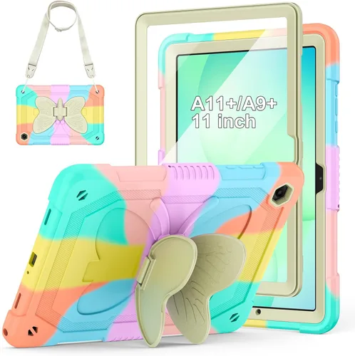 Vista 11 de HOGENL Funda para Samsung Galaxy Tab A9+/A9 Plus de 11 pulgadas 2023, funda protectora para tableta Galaxy Tab A9+ para niños y niñas con correa