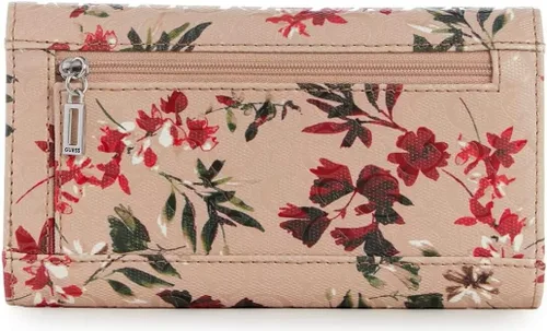 Vista 2 de GUESS Factory Abree Slim Wallet, Rosado, Cartera delgada