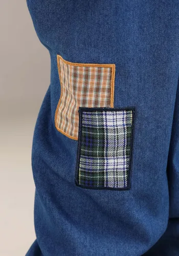 Vista 3 de Disfraz de espantapájaros de patchwork para niños pequeños