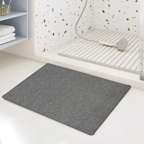 Vista 2 de Yancorp Tapetes de baño finos de 24 x 35 pulgadas, de goma antideslizante, de secado rápido, tapetes de baño de tela acogedora para debajo