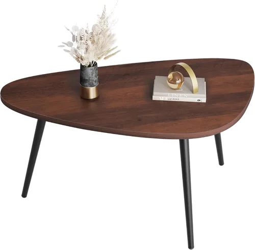 Vista 19 de WLIVE - Mesa de centro redonda, mesa de café pequeña de 32.6" con estante de almacenamiento, mesa de centro de madera de 2 niveles para sala