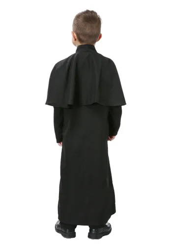 Vista 2 de Disfraz infantil de sacerdote deluxe Multicolor