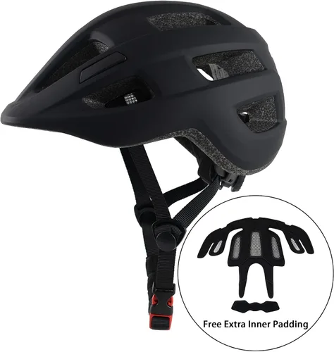 Vista 2 de Casco de bicicleta para niños de 1 a 8 años, cascos ajustables para niños y niñas, casco ligero para niños, ciclismo, scooter, deportivo, 18.9-21.3