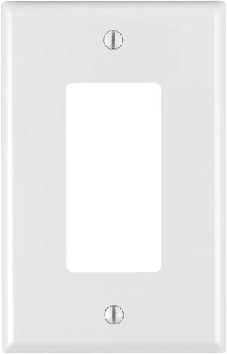 Vista 4 de Placa soporte para tomacorriente Leviton, tamaño estándar, termoestable, M02-80401-WMP, 120 volts Blanco