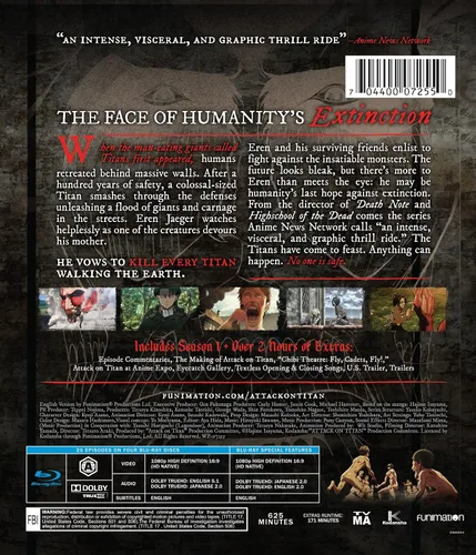 Vista 2 de Attack on Titan Complete Season One Blu ray