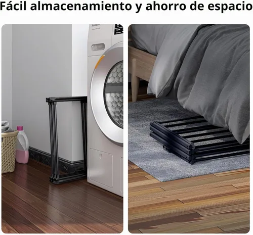 Vista 4 de Estante de secado de ropa de 3 niveles, estante de secado plegable para ropa interior y exterior, para secar ropa, diseño de ahorro de espacio