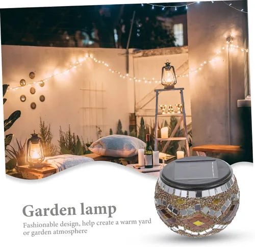 Vista 2 de DOITOOL Lámpara decorativa de luz solar para uso al aire libre Luz de césped LED para atmósfera de jardín