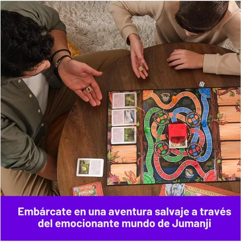 Vista 3 de Spin Master Games, Edición del 30º Aniversario de Jumanji, El Clásico Juego de Mesa de Aventura Familiar Basado en la Película de Acción y Comedia