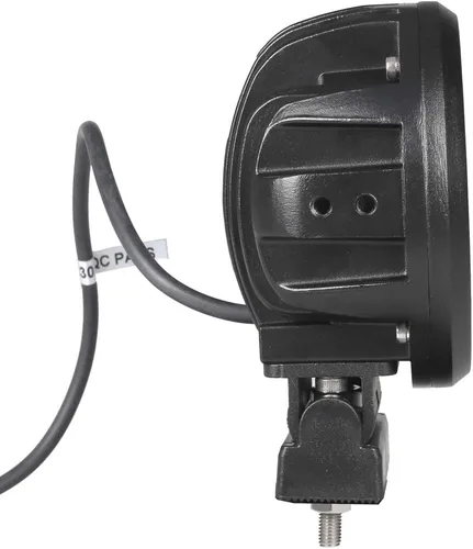Vista 6 de Lightronic Luces de trabajo LED redondas todoterreno de 4 pulgadas, haz de inundación blanco frío de 6000 K, carcasa de aluminio resistente