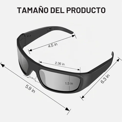 Vista 7 de OHO Sport - Gafas inteligentes de oreja abierta, gafas de sol Bluetooth
