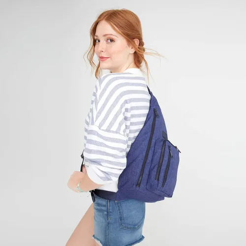 Vista 5 de Vera Bradley Mochila reciclada Lighten Up Reactive Sling para mujer
