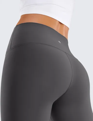 Vista 5 de CRZ YOGA Womens Fleece Lined Soft Leggings 26.5" - Lounge Yoga Winter Warm Water Resistant High Waist Casual Thermal Pants
