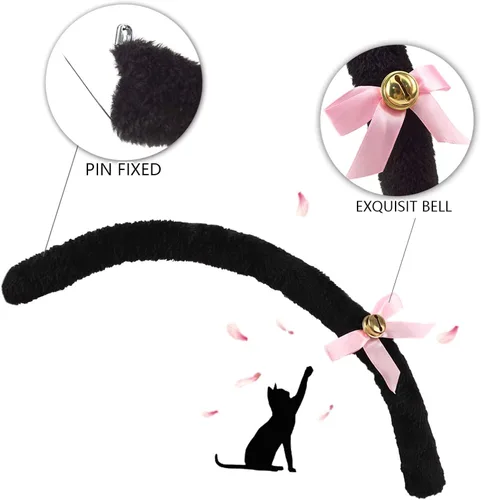 Vista 4 de Cat role play costume kitten tail ear collar claw glove anime Gothic suit