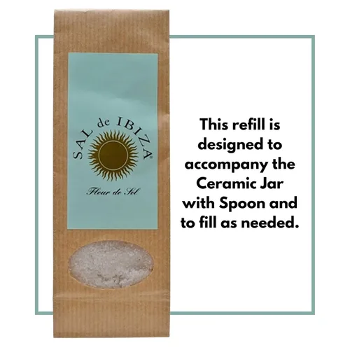 Vista 5 de Sal De Ibiza Fleur de Sel - Recambio, 5.3 onzas