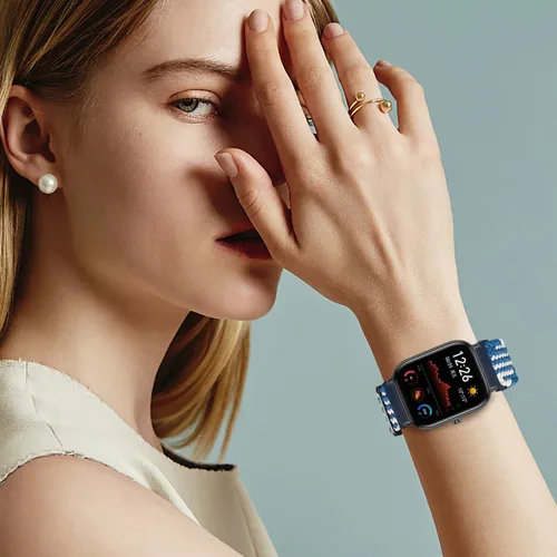 Vista 7 de Amzpas Correas de repuesto para Amazfit GTS 2 Mini/GTS 2e/GTS 2/Amazfit GTS 3/GTS 4/GTS 4 Mini, paquete de 2 correas de reloj inteligente ajustables