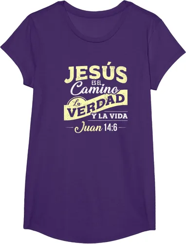 Vista 55 de Camisas de la Biblia de Jesus para los Cristianos Camiseta Española Negro