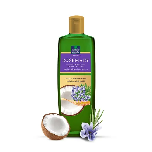 Vista 9 de Aceite para el cabello de almendra y coco Parachute Advansed Para cabello suave y sedoso Aumenta el brillo y la suavidad Sin parabenos ni