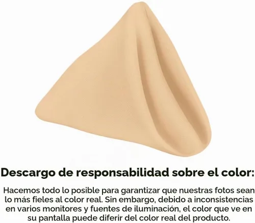 Vista 7 de Avalon Kitchen Servilletas de tela beige a granel (paquete de 24) – Servilletas de lino 100% poliéster, lavables y reutilizables, duraderas