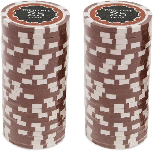 Vista 2 de Brybelly Eclipse - Fichas de póquer pesadas de 0.49 oz (0.49 oz), 50