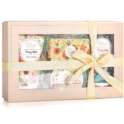 Vista 8 de BODY & EARTH # LOVE Set de Regalo de Crema de Manos Conjuntos de Loción de Manos para Mujeres Regalo, Paquete de 6 Crema de Manos de Reparación