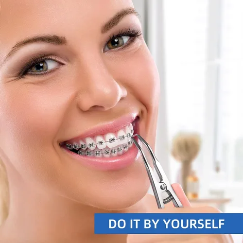 Vista 8 de Annhua Lazos dentales de ligadura de ortodoncia 1040 piezas, bandas de color Ortho Braces Ligadura Lazos elastoméricos O-Rings - Transparente
