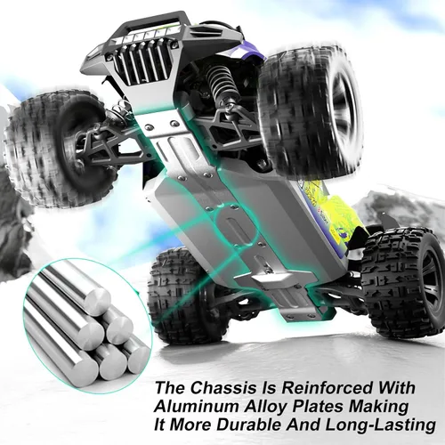 Vista 4 de Coche RC de alta velocidad 4WD a escala 1:18, camión de control remoto todoterreno de 25 MPH para adultos y adolescentes, vehículo eléctrico todo