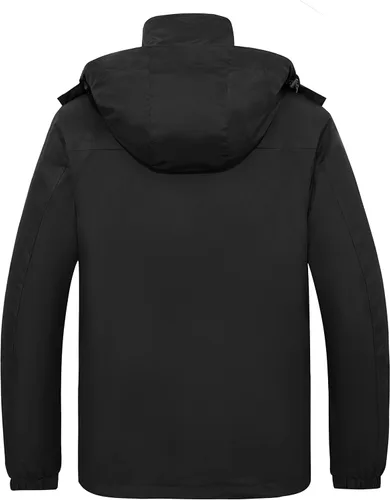 Vista 2 de Wantdo - Chaqueta de esquí 3 en 1 para hombre, impermeable, forro extraíble